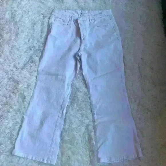 Good American Denim - Good American wide leg cropped jeans. Size 12/31. White.